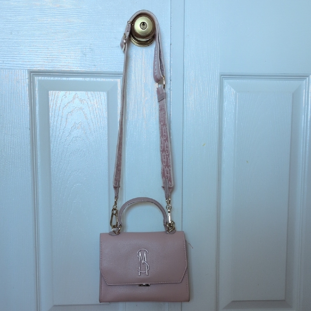 Light Pink Guitar Strap Crossbody Bag - Picture 2 of 16